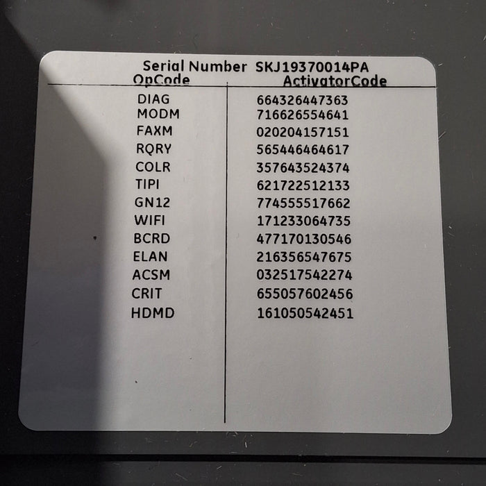 GE Healthcare MAC 5500 HD ECG without CAM Module