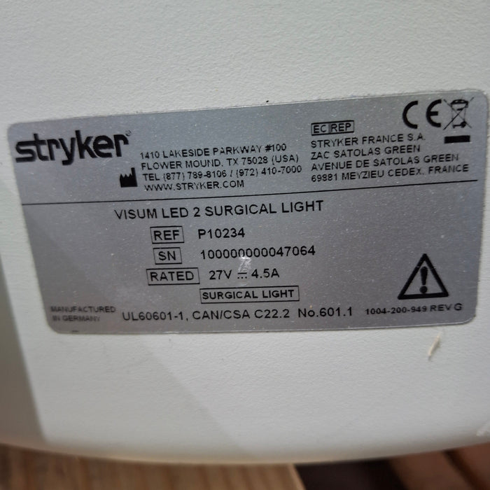 Stryker Visum II Surgical Light