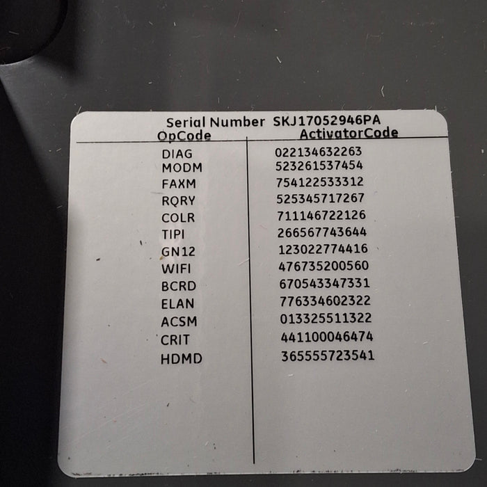 GE Healthcare MAC 5500 HD ECG without CAM Module