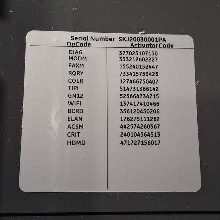 GE Healthcare MAC 5500 HD ECG without CAM Module