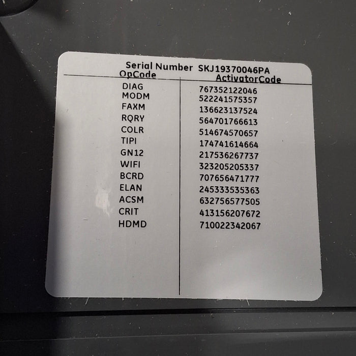 GE Healthcare MAC 5500 HD ECG without CAM Module