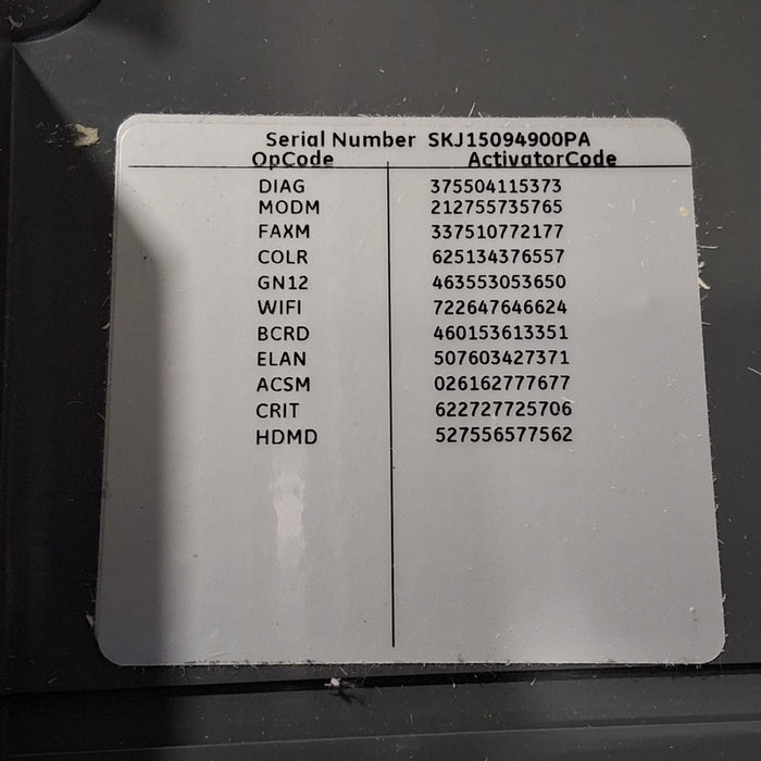 GE Healthcare MAC 5500 HD ECG without CAM Module