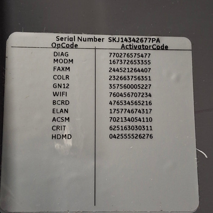 GE Healthcare MAC 5500 HD ECG without CAM Module