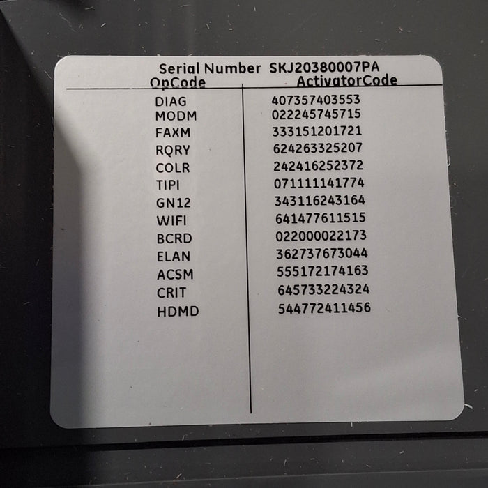 GE Healthcare MAC 5500 HD ECG without CAM Module