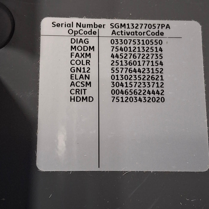 GE Healthcare MAC 5500 HD ECG without CAM Module