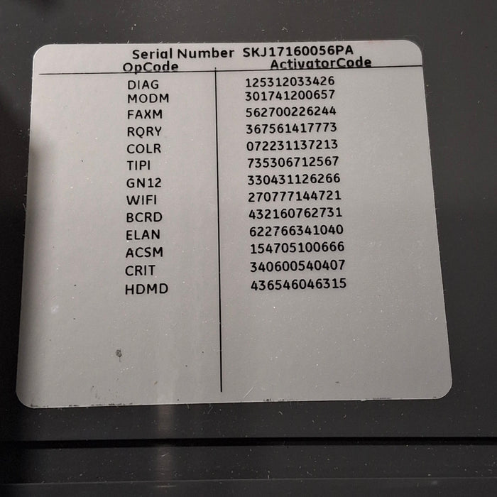 GE Healthcare MAC 5500 HD ECG without CAM Module