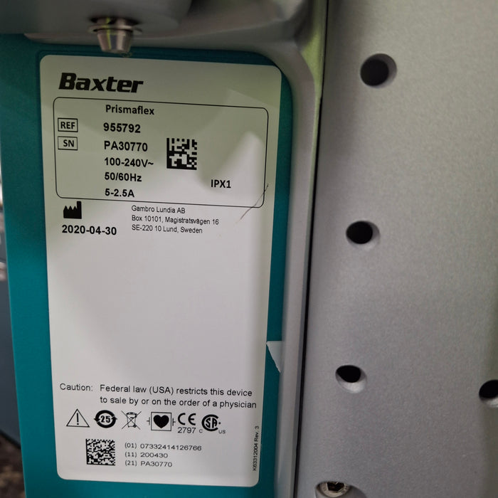 Gambro Prismaflex Dialysis Machine