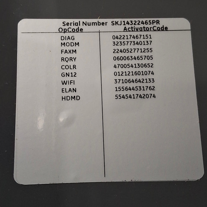 GE Healthcare MAC 5500 HD ECG without CAM Module