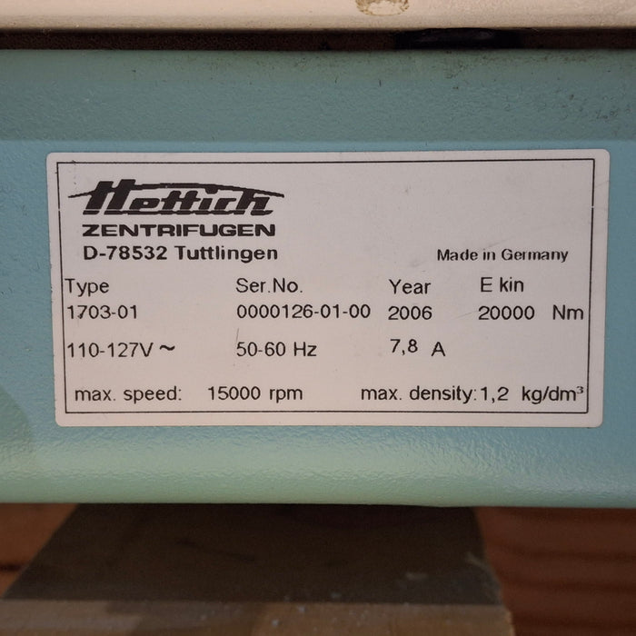 Hettich Zentrifugen Rotina 38 Centrifuge