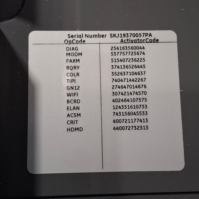 GE Healthcare MAC 5500 HD ECG without CAM Module