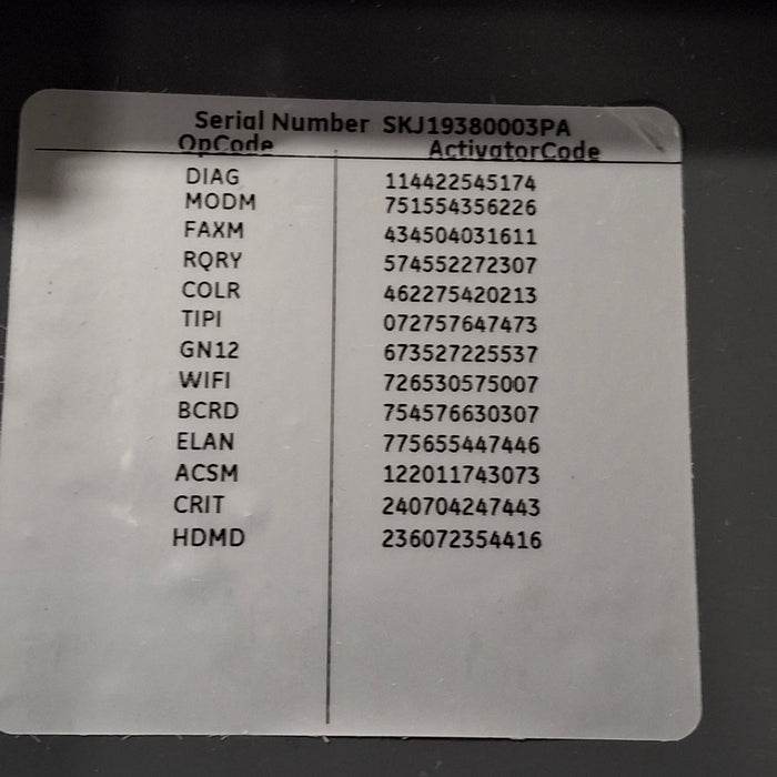 GE Healthcare MAC 5500 HD ECG without CAM Module