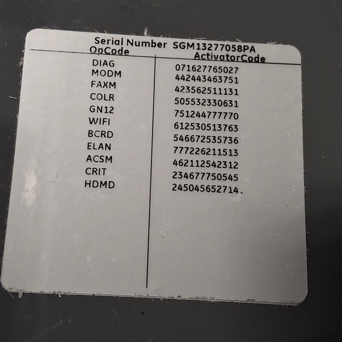 GE Healthcare MAC 5500 HD ECG without CAM Module