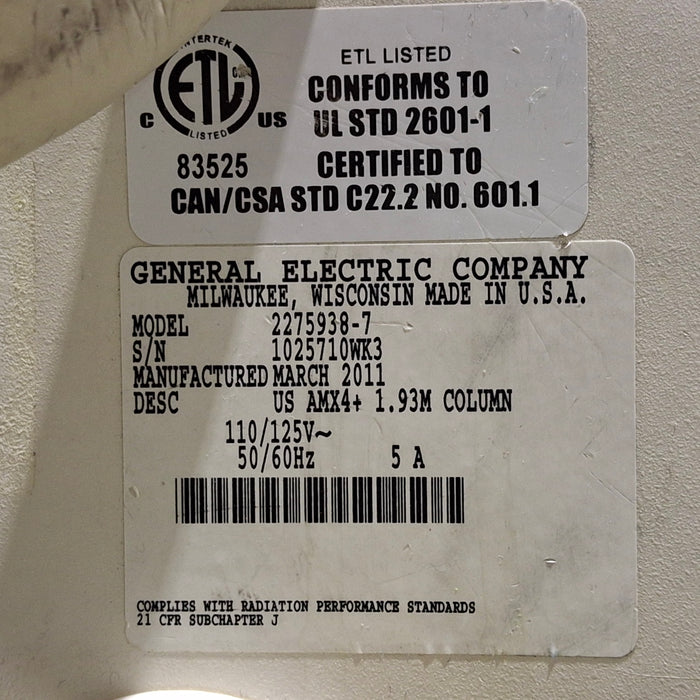 GE Healthcare Digital AMX 4 Plus Portable X-Ray Unit