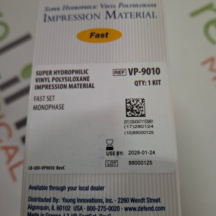 Mydent VP-9010 Vinyl Polysiloxane Impression Material