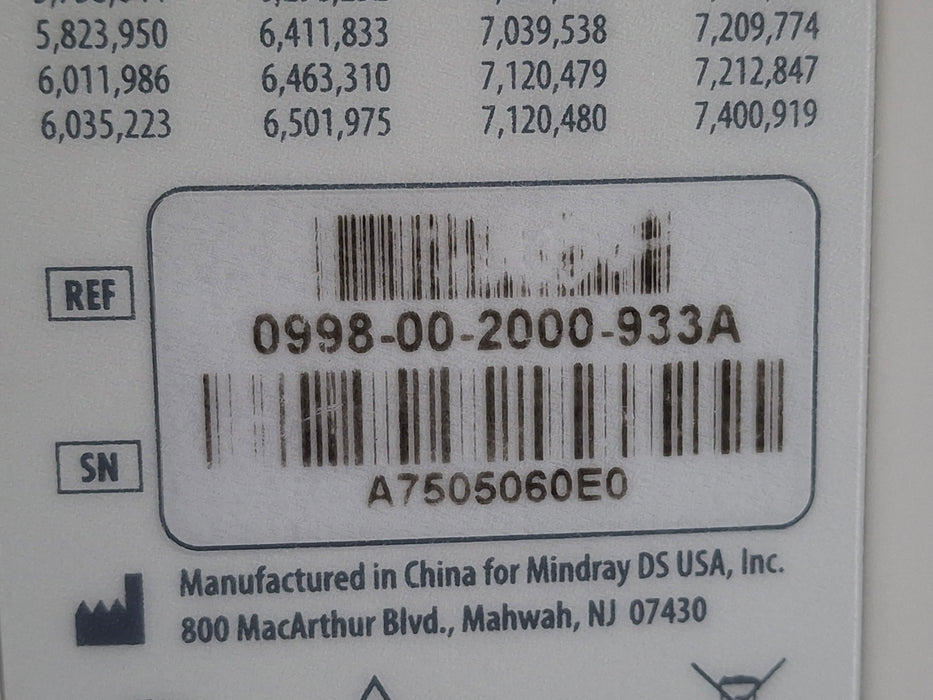Mindray Datascope Accutorr V Vital Signs Monitor