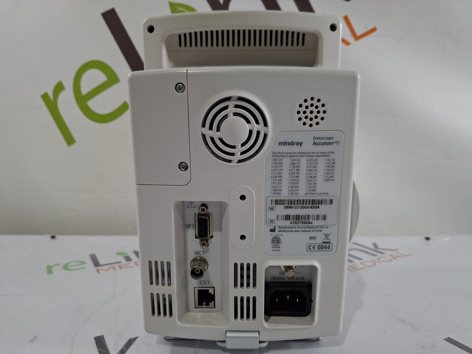 Mindray Datascope Accutorr V Vital Signs Monitor