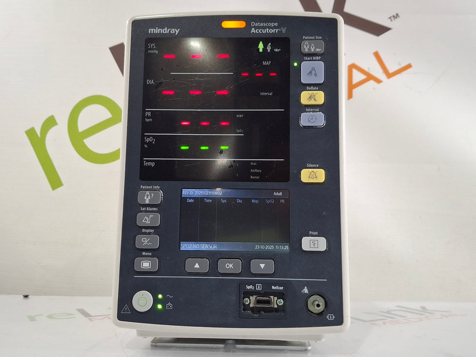Mindray Datascope Accutorr V Vital Signs Monitor