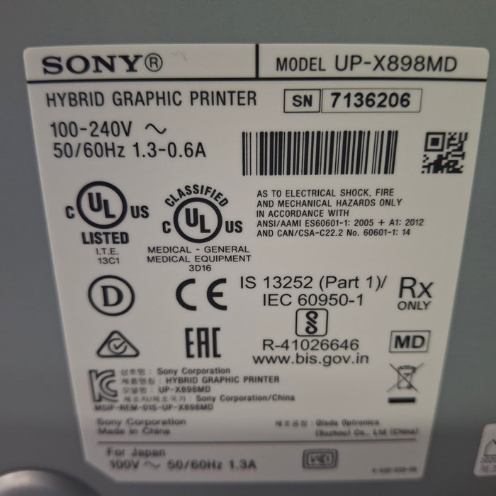 Sony UP-X898MD Hybrid Graphic Printer