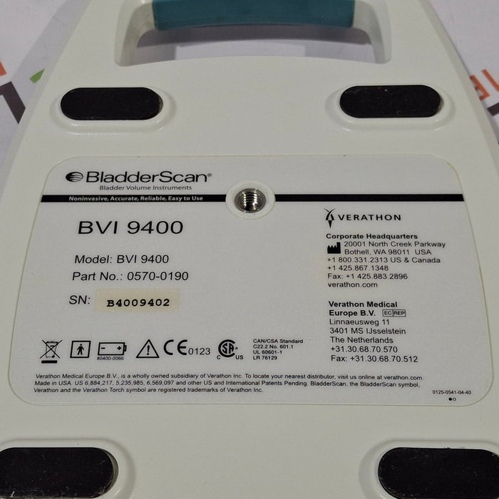 Verathon Medical, Inc BVI 9400 Bladderscan