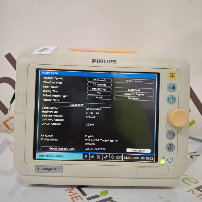 Philips Suresigns VS3 Vital Signs Monitor