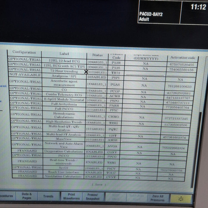 GE Healthcare Carescape B650 Post Anesthesia Care Patient Monitor