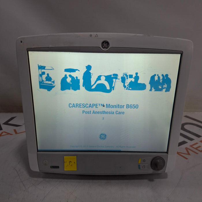 GE Healthcare Carescape B650 Post Anesthesia Care Patient Monitor
