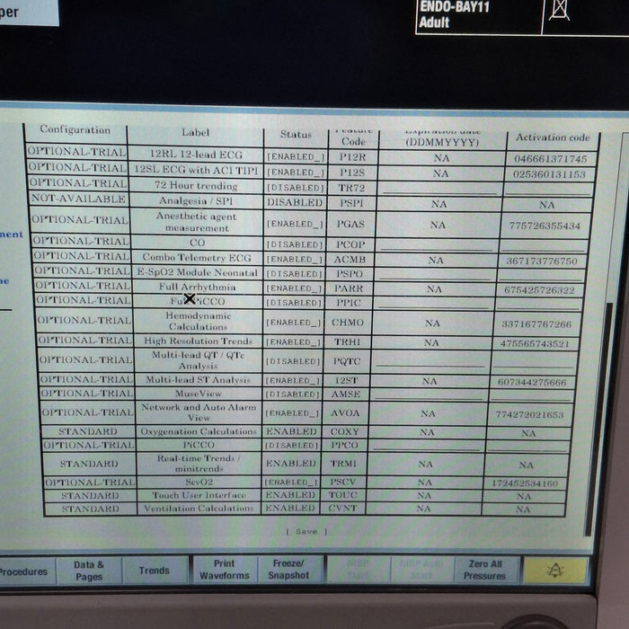 GE Healthcare Carescape B650 Post Anesthesia Care Patient Monitor