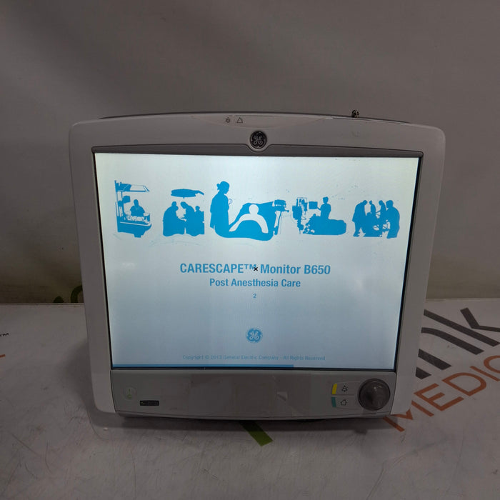 GE Healthcare Carescape B650 Post Anesthesia Care Patient Monitor