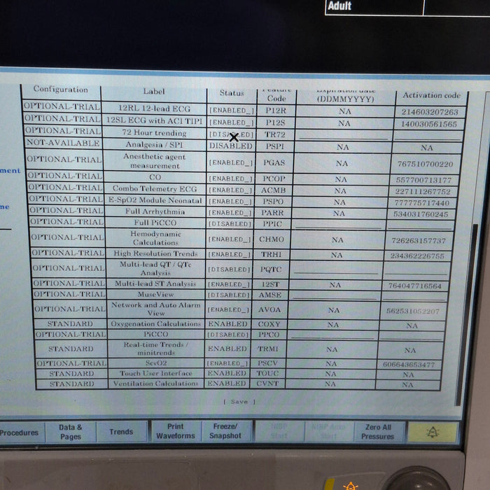GE Healthcare Carescape B650 Post Anesthesia Care Patient Monitor