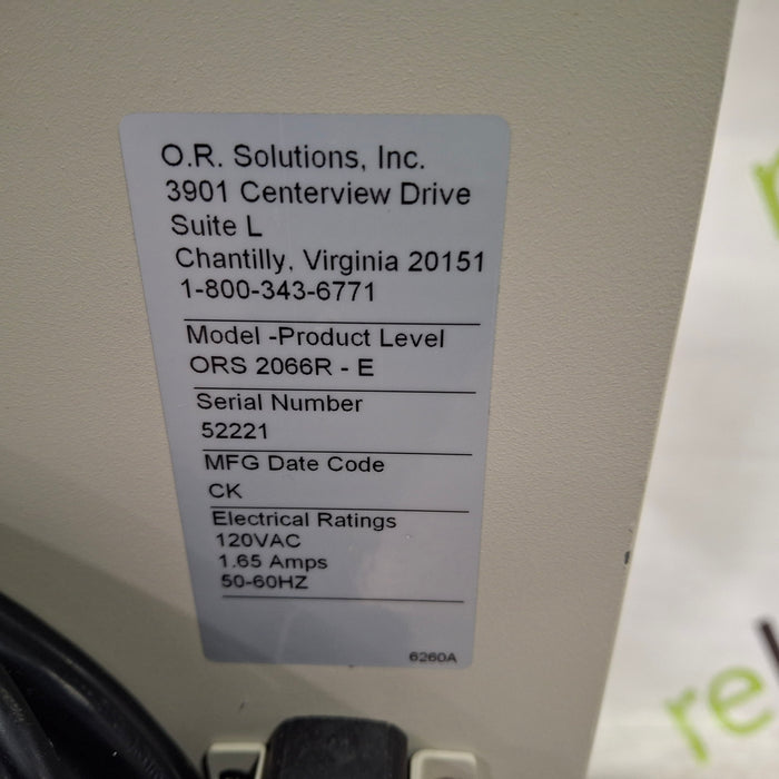 OR Solutions ORS-2066R Solution Warmer