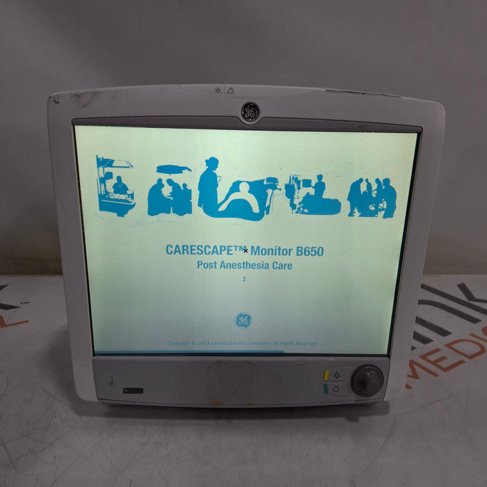 GE Healthcare Carescape B650 Post Anesthesia Care Patient Monitor