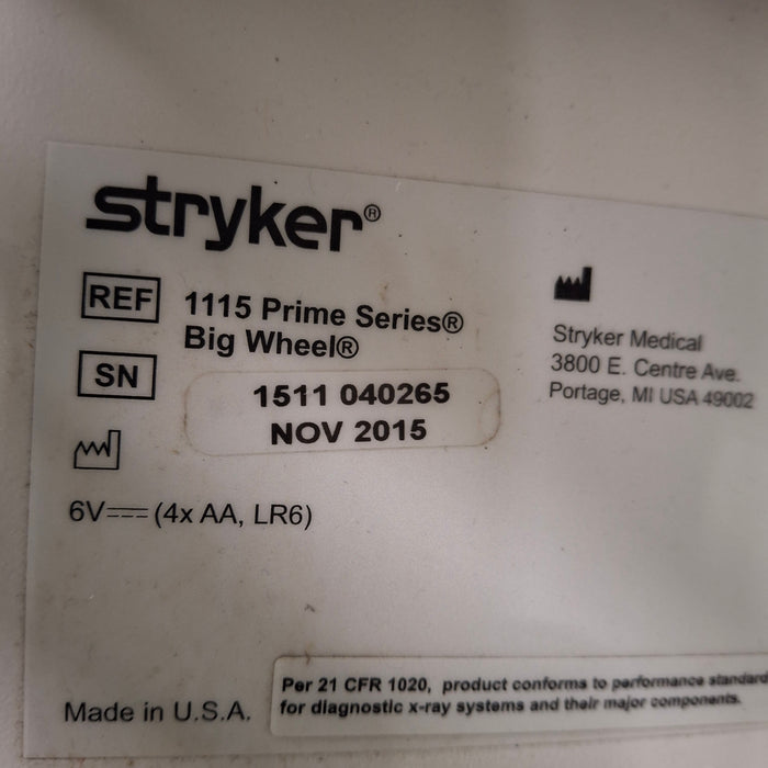 Stryker 1115 Big Wheel Glideaway Stretcher