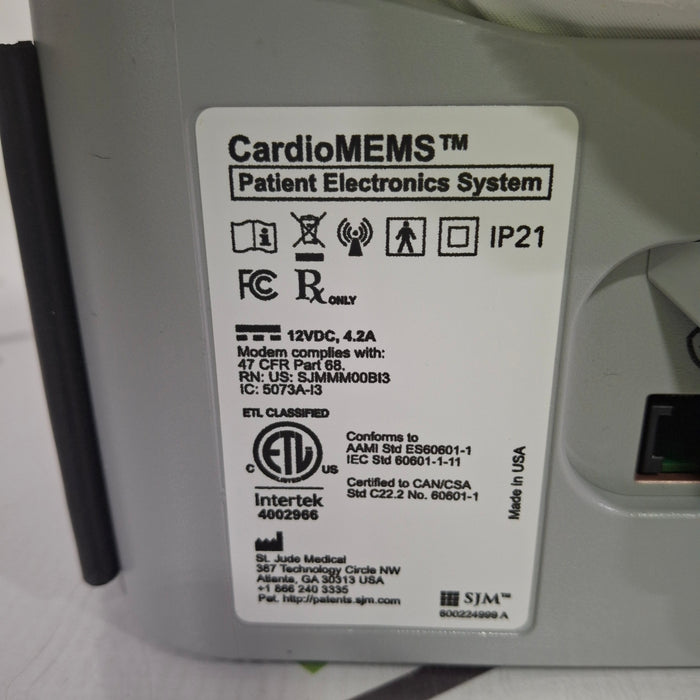 St. Jude Medical, Inc. CardioMEMS CM1100 Patient Electronics System