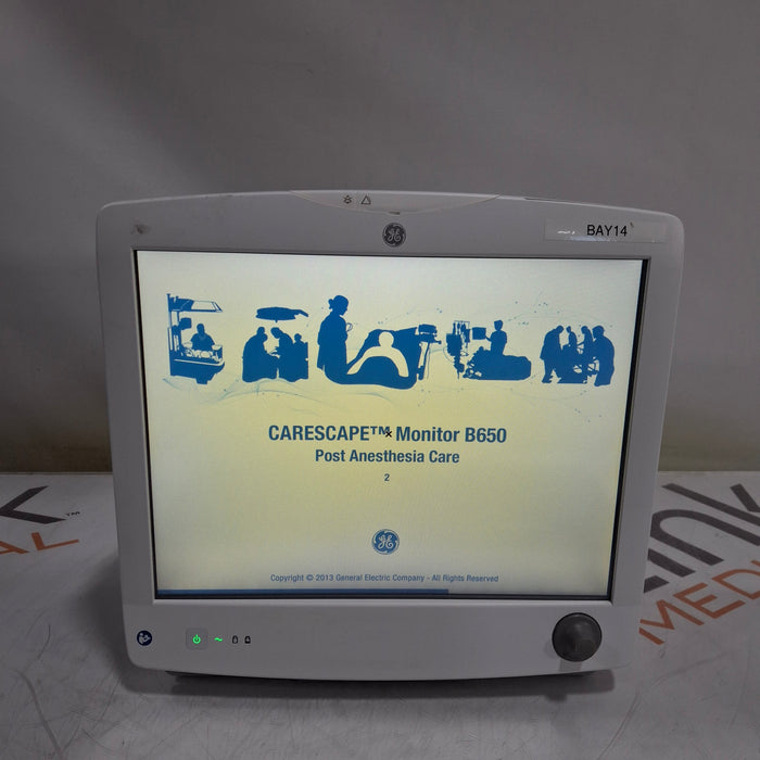 GE Healthcare Carescape B650 Anesthesia Care Patient Monitor