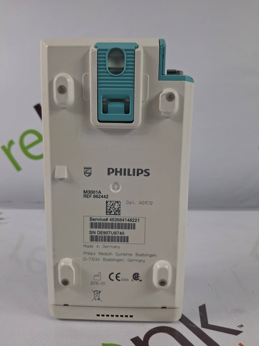 Philips M3001A-A01C12 Fast SpO2, NIBP, 12 lead ECG MMS Module
