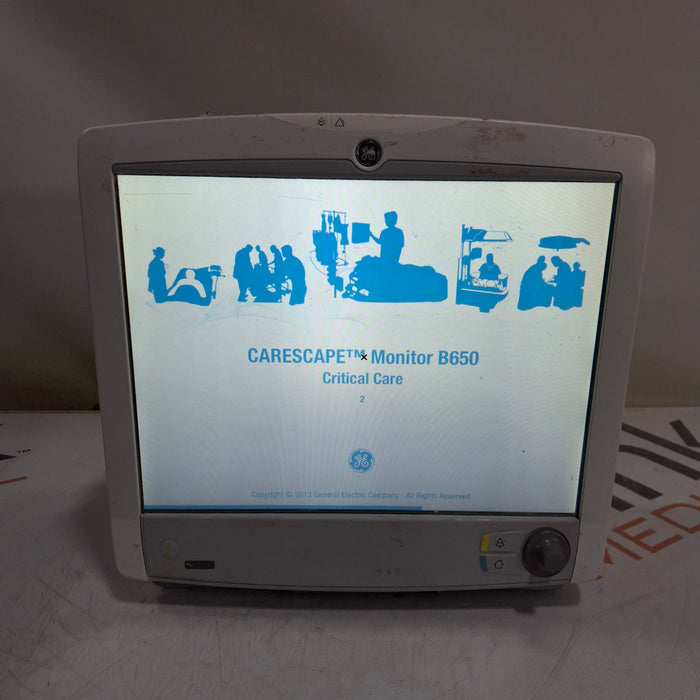 GE Healthcare Carescape B650 Critical Care Patient Monitor