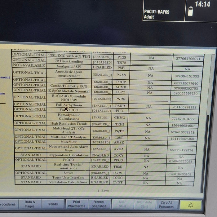 GE Healthcare Carescape B650 Post Anesthesia Care Patient Monitor