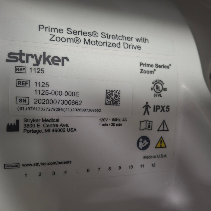Stryker 1125 ZOOM Prime Series Stretcher