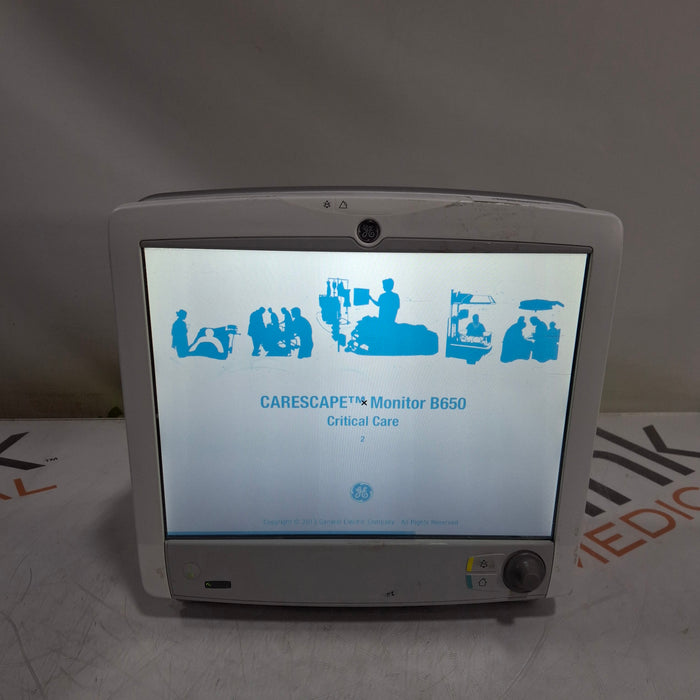 GE Healthcare Carescape B650 Critical Care Patient Monitor
