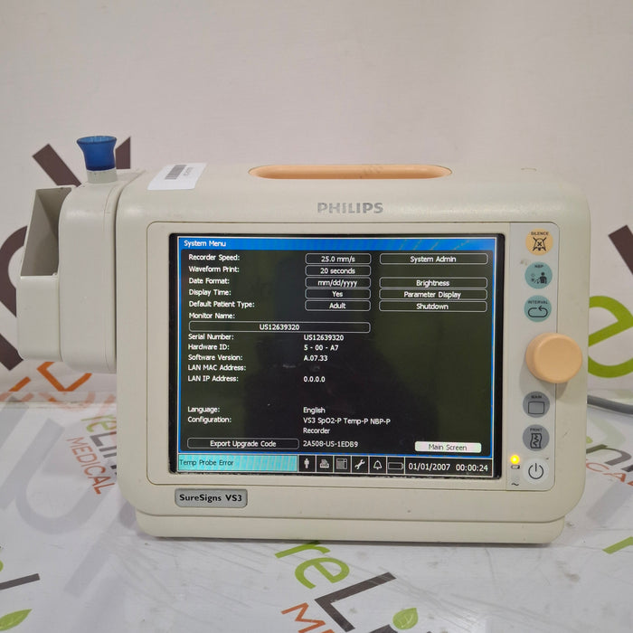 Philips Suresigns VS3 Vital Signs Monitor