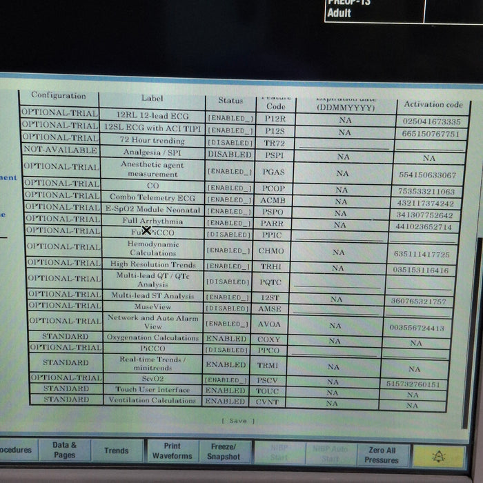 GE Healthcare Carescape B650 Post Anesthesia Care Patient Monitor