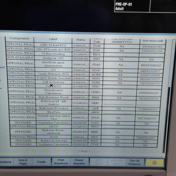 GE Healthcare Carescape B650 Post Anesthesia Care Patient Monitor