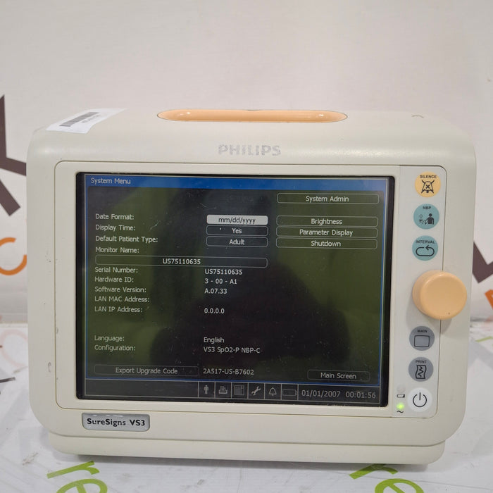 Philips Suresigns VS3 Vital Signs Monitor