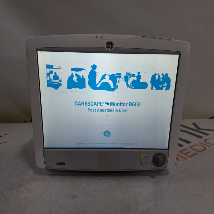 GE Healthcare Carescape B650 Post Anesthesia Care Patient Monitor