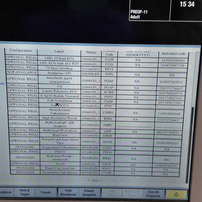 GE Healthcare Carescape B650 Post Anesthesia Care Patient Monitor
