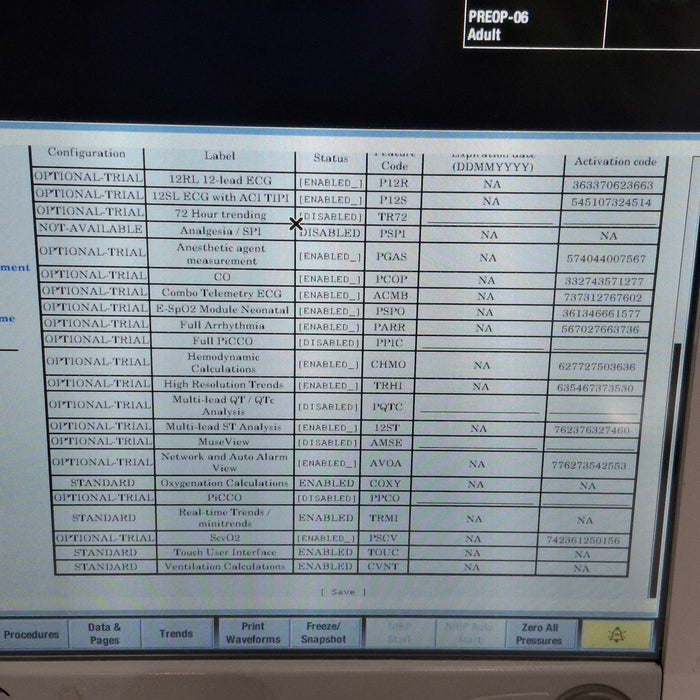 GE Healthcare Carescape B650 Post Anesthesia Care Patient Monitor