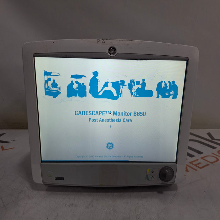 GE Healthcare Carescape B650 Post Anesthesia Care Patient Monitor