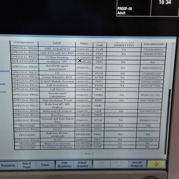 GE Healthcare Carescape B650 Post Anesthesia Care Patient Monitor