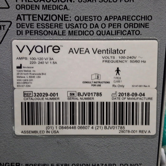 CareFusion Avea Ventilator
