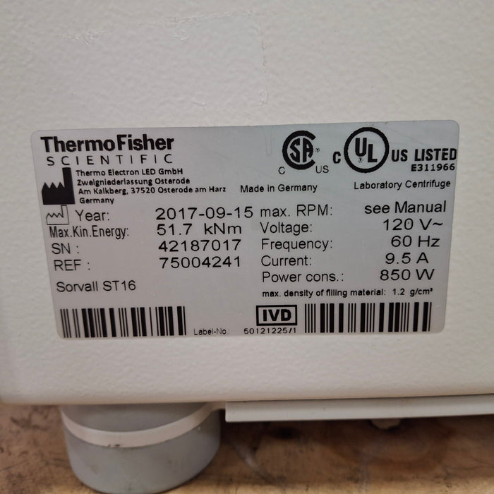 Thermo Scientific Sorvall ST16 Centrifuge